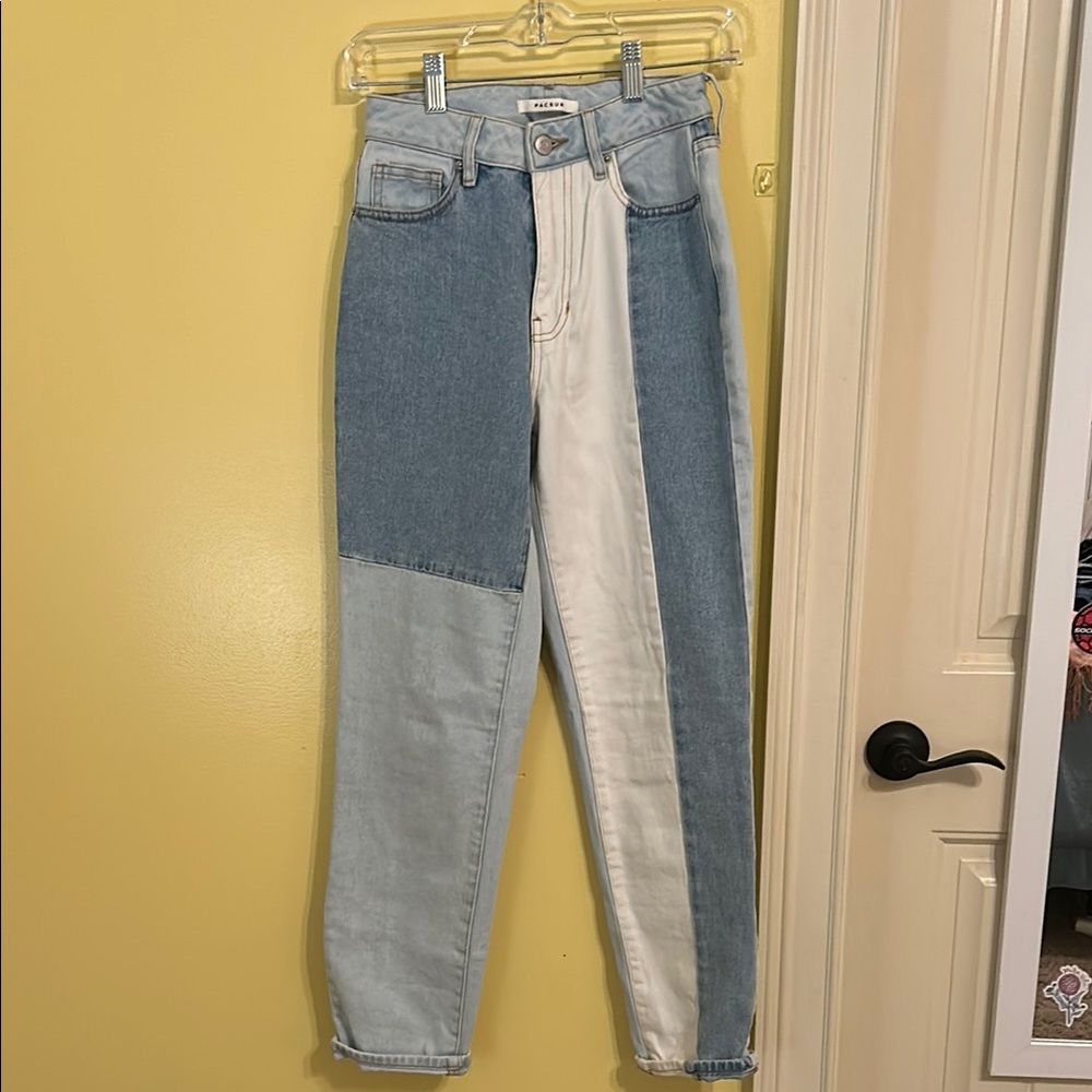 Pacsun Colorblock Denim Jeans